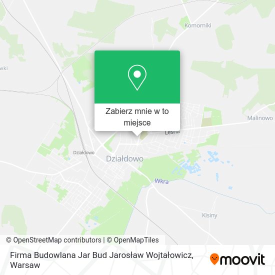 Mapa Firma Budowlana Jar Bud Jarosław Wojtałowicz