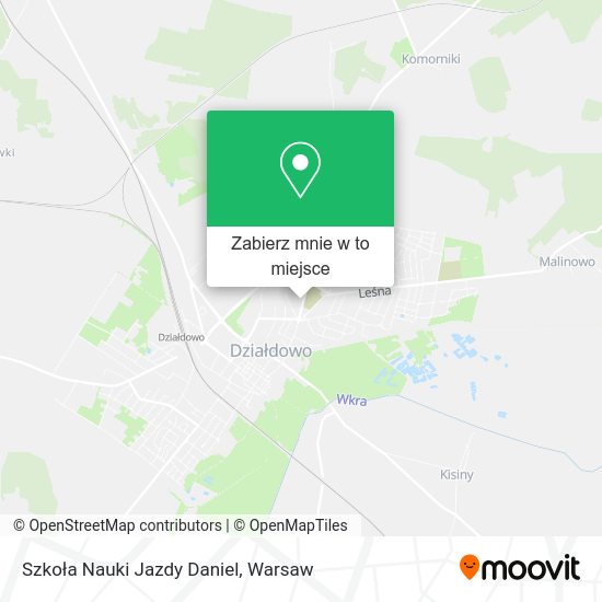 Mapa Szkoła Nauki Jazdy Daniel