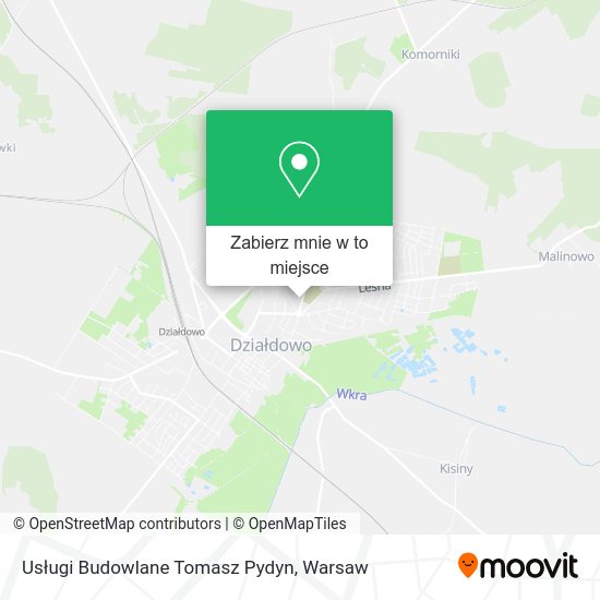 Mapa Usługi Budowlane Tomasz Pydyn