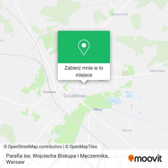 Mapa Parafia św. Wojciecha Biskupa i Męczennika