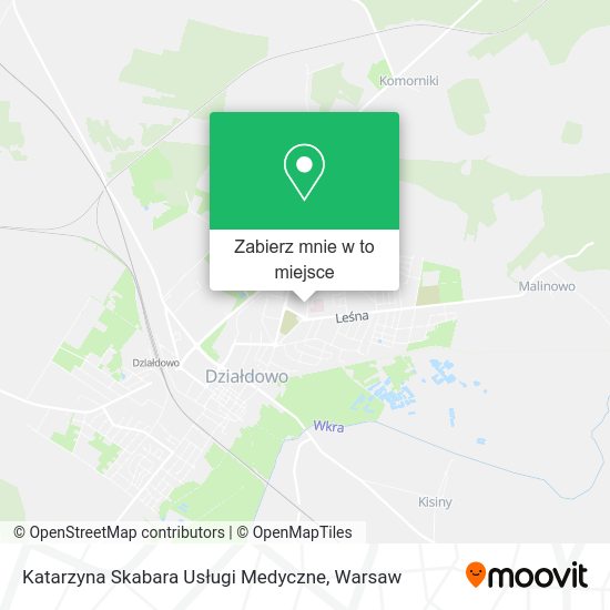 Mapa Katarzyna Skabara Usługi Medyczne