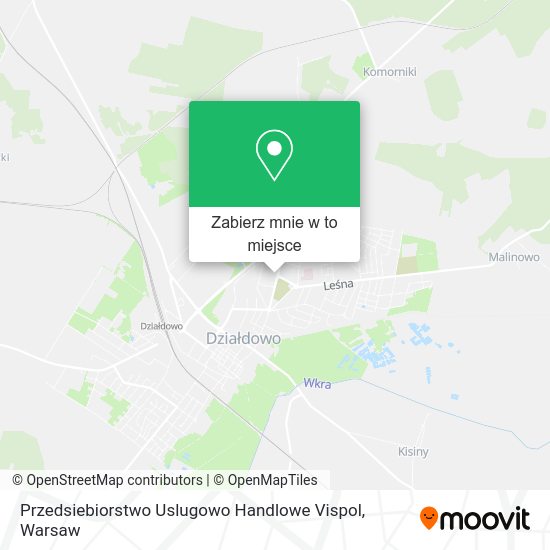 Mapa Przedsiebiorstwo Uslugowo Handlowe Vispol