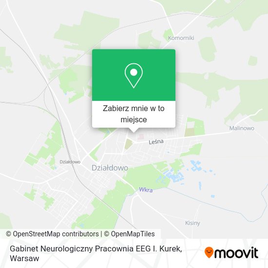 Mapa Gabinet Neurologiczny Pracownia EEG I. Kurek