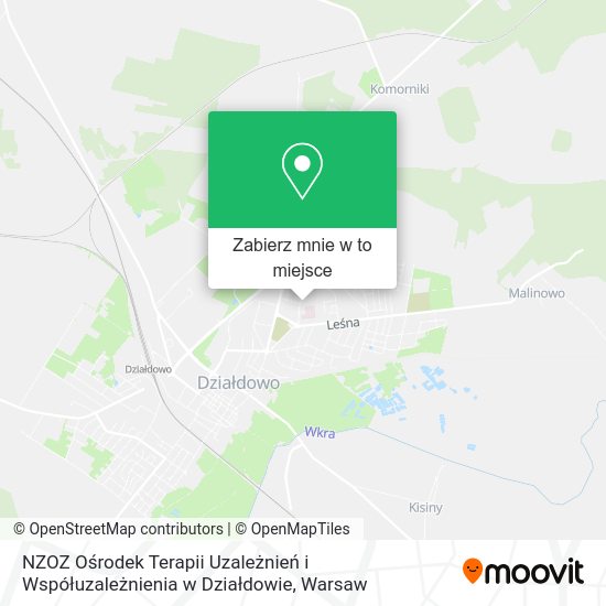 Mapa NZOZ Ośrodek Terapii Uzależnień i Współuzależnienia w Działdowie