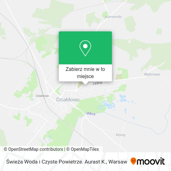 Mapa Świeża Woda i Czyste Powietrze. Aurast K.