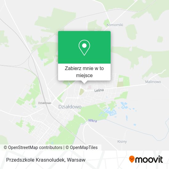 Mapa Przedszkole Krasnoludek