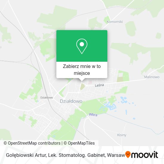 Mapa Gołębiowski Artur, Lek. Stomatolog. Gabinet