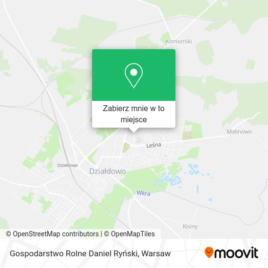 Mapa Gospodarstwo Rolne Daniel Ryński