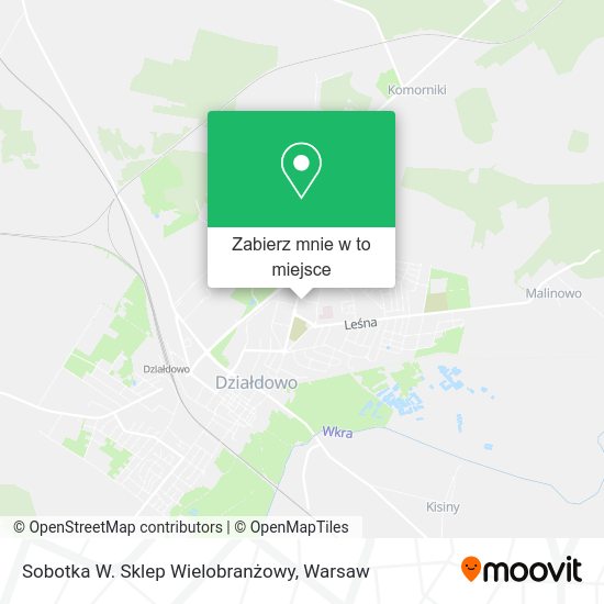 Mapa Sobotka W. Sklep Wielobranżowy