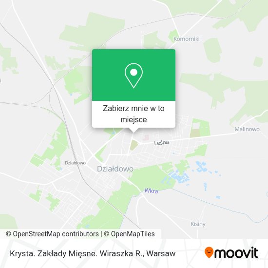 Mapa Krysta. Zakłady Mięsne. Wiraszka R.