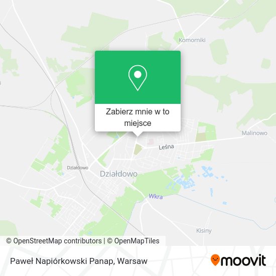 Mapa Paweł Napiórkowski Panap