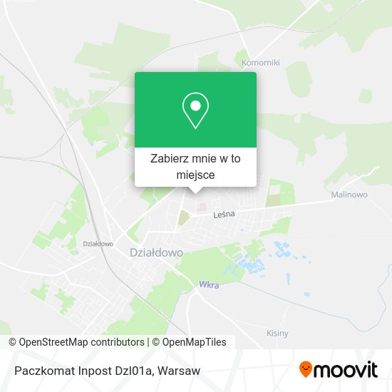 Mapa Paczkomat Inpost Dzl01a