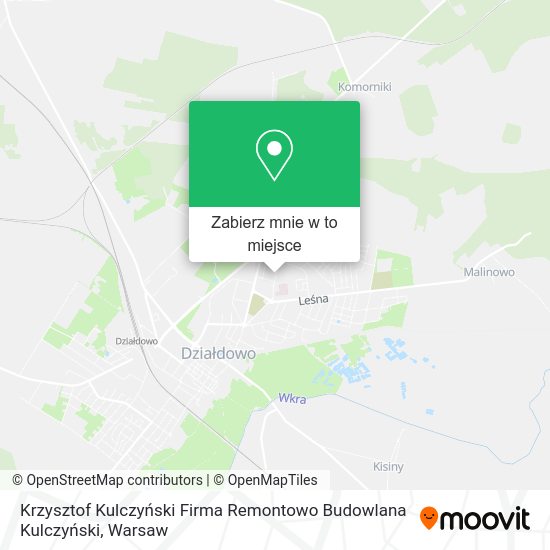 Mapa Krzysztof Kulczyński Firma Remontowo Budowlana Kulczyński