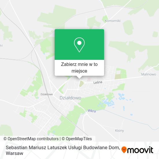 Mapa Sebastian Mariusz Latuszek Usługi Budowlane Dom