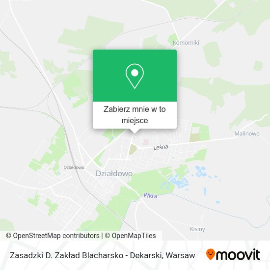 Mapa Zasadzki D. Zakład Blacharsko - Dekarski