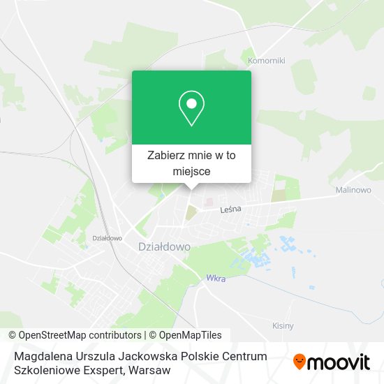 Mapa Magdalena Urszula Jackowska Polskie Centrum Szkoleniowe Exspert