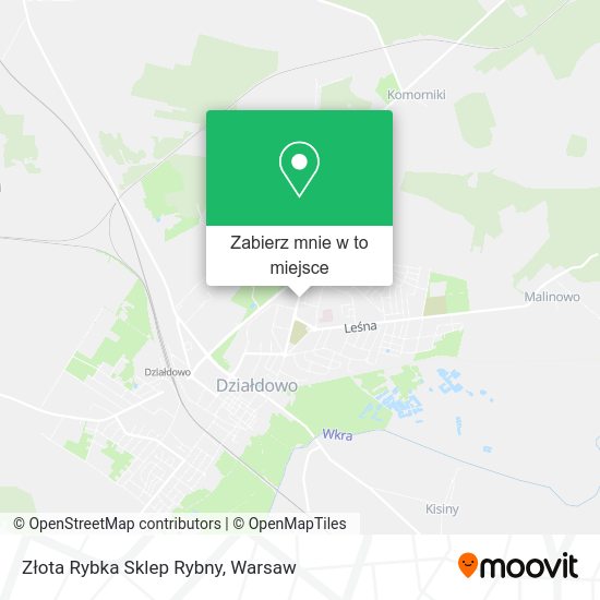 Mapa Złota Rybka Sklep Rybny