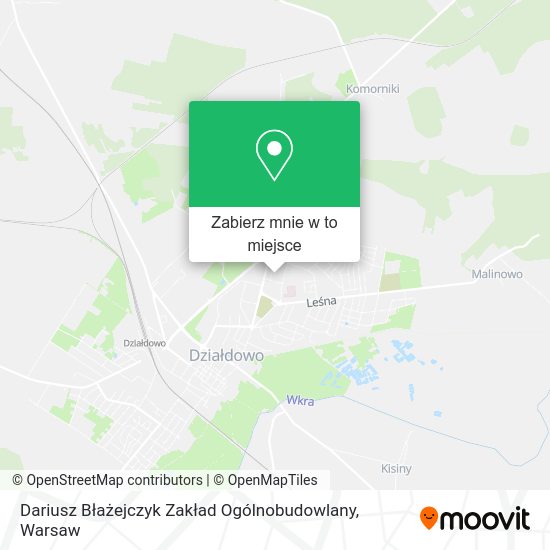 Mapa Dariusz Błażejczyk Zakład Ogólnobudowlany