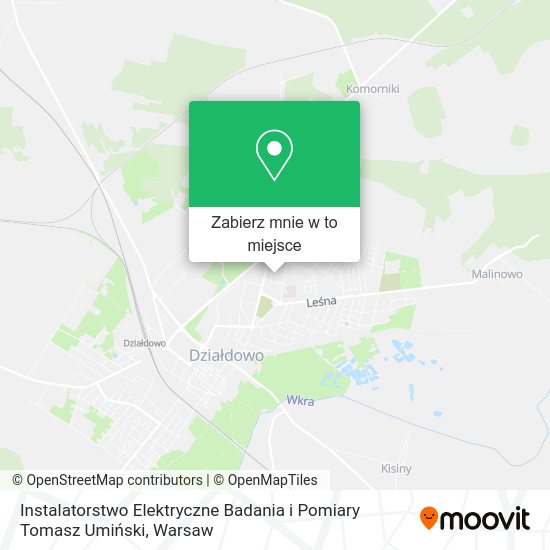 Mapa Instalatorstwo Elektryczne Badania i Pomiary Tomasz Umiński