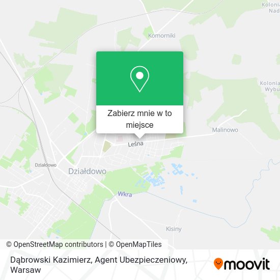 Mapa Dąbrowski Kazimierz, Agent Ubezpieczeniowy