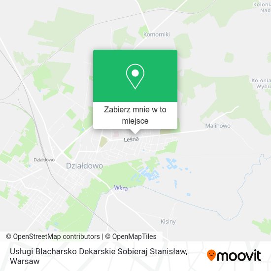 Mapa Usługi Blacharsko Dekarskie Sobieraj Stanisław