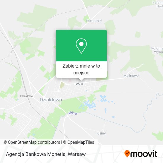 Mapa Agencja Bankowa Monetia