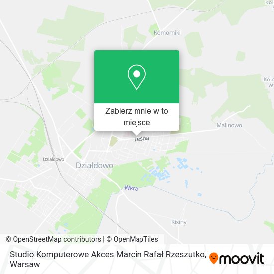 Mapa Studio Komputerowe Akces Marcin Rafał Rzeszutko