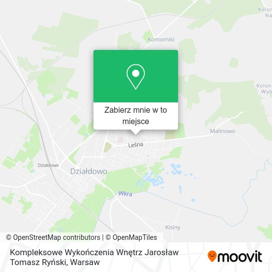 Mapa Kompleksowe Wykończenia Wnętrz Jarosław Tomasz Ryński