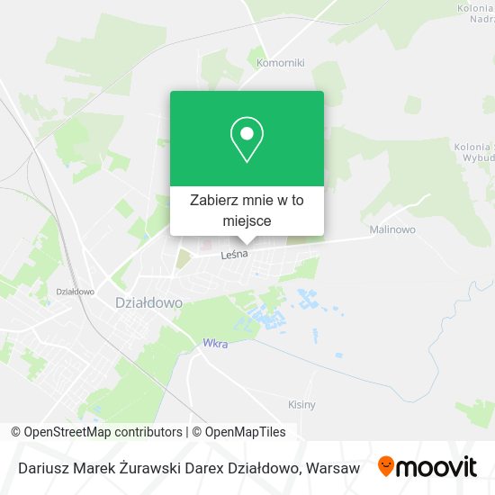 Mapa Dariusz Marek Żurawski Darex Działdowo