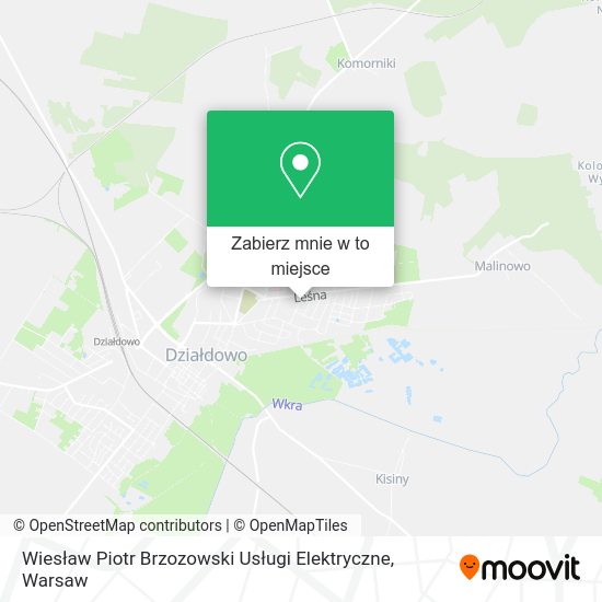 Mapa Wiesław Piotr Brzozowski Usługi Elektryczne