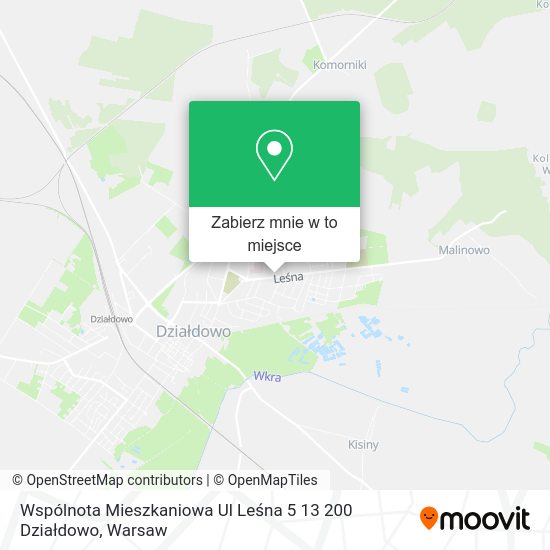 Mapa Wspólnota Mieszkaniowa Ul Leśna 5 13 200 Działdowo