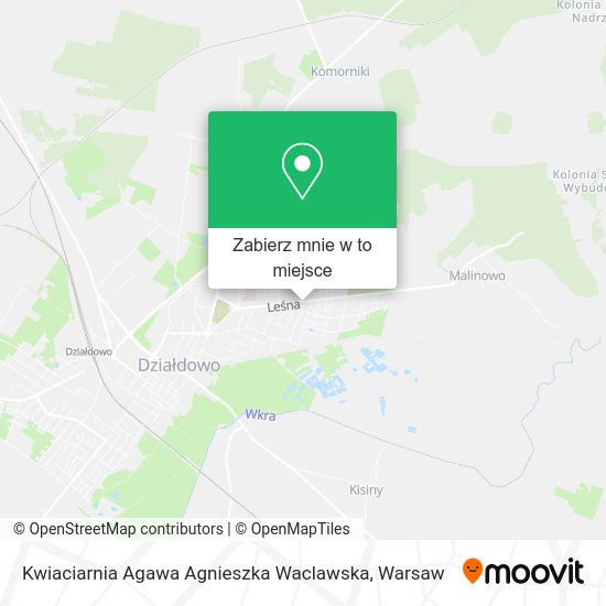 Mapa Kwiaciarnia Agawa Agnieszka Waclawska