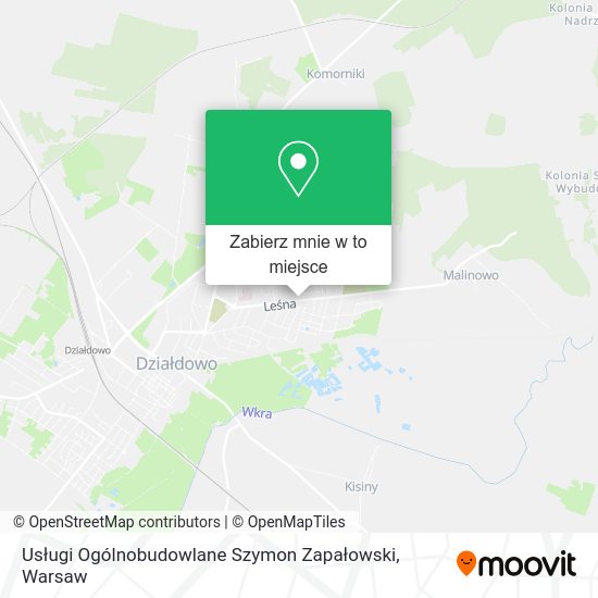 Mapa Usługi Ogólnobudowlane Szymon Zapałowski