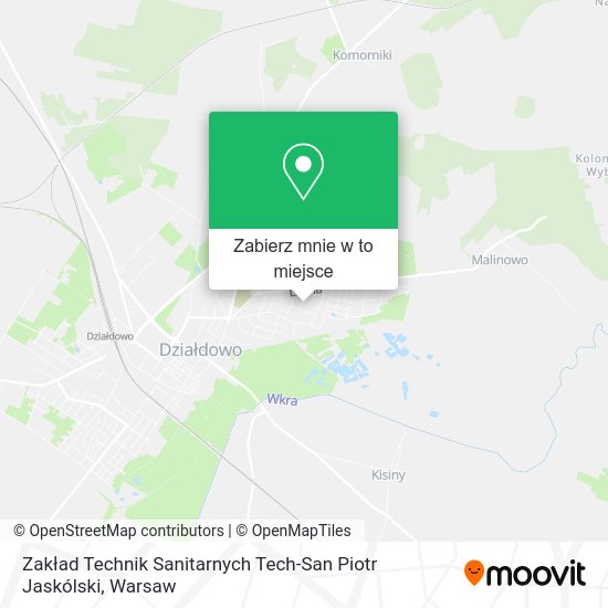 Mapa Zakład Technik Sanitarnych Tech-San Piotr Jaskólski