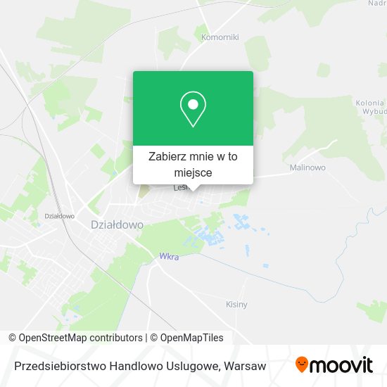 Mapa Przedsiebiorstwo Handlowo Uslugowe