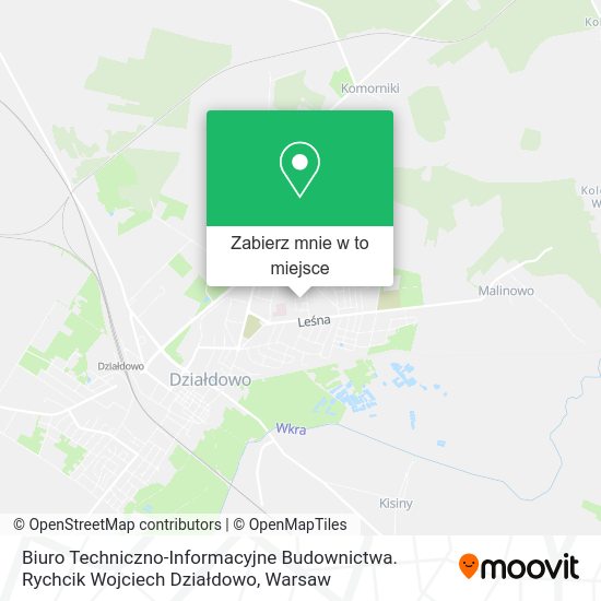 Mapa Biuro Techniczno-Informacyjne Budownictwa. Rychcik Wojciech Działdowo