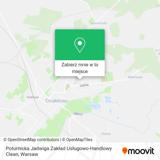 Mapa Poturnicka Jadwiga Zakład Usługowo-Handlowy Clean