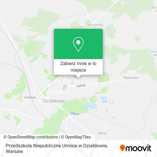 Mapa Przedszkole Niepubliczne Umisia w Działdowie