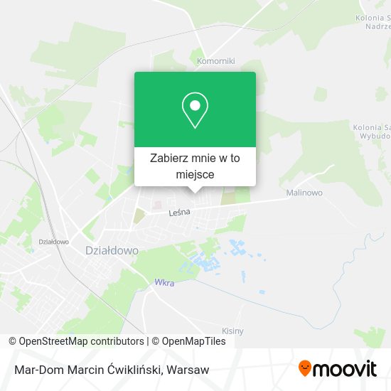 Mapa Mar-Dom Marcin Ćwikliński