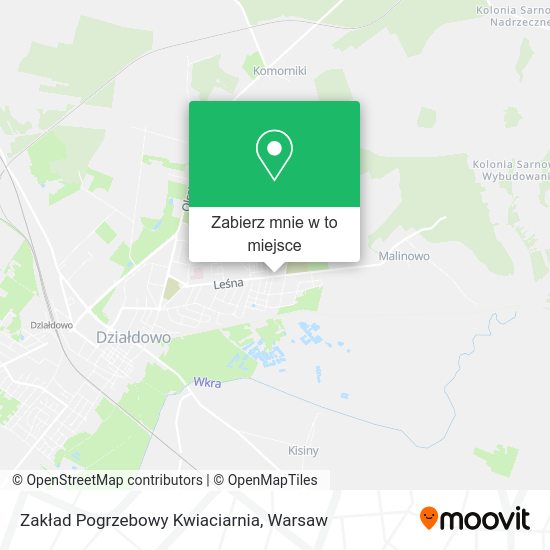 Mapa Zakład Pogrzebowy Kwiaciarnia