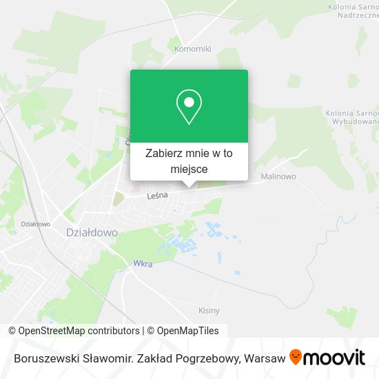 Mapa Boruszewski Sławomir. Zakład Pogrzebowy