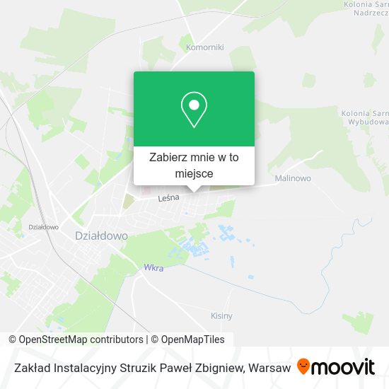 Mapa Zakład Instalacyjny Struzik Paweł Zbigniew