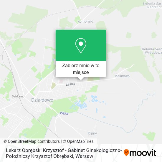 Mapa Lekarz Obrębski Krzysztof - Gabinet Ginekologiczno-Położniczy Krzysztof Obrębski