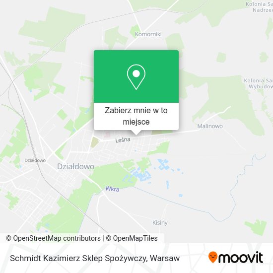 Mapa Schmidt Kazimierz Sklep Spożywczy