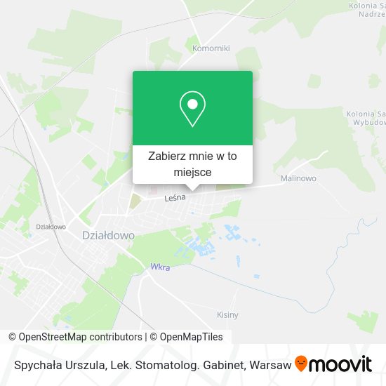 Mapa Spychała Urszula, Lek. Stomatolog. Gabinet