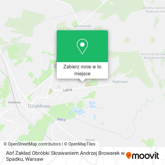 Mapa Abf Zakład Obróbki Skrawaniem Andrzej Browarek w Spadku