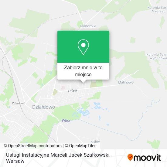 Mapa Usługi Instalacyjne Marceli Jacek Szałkowski