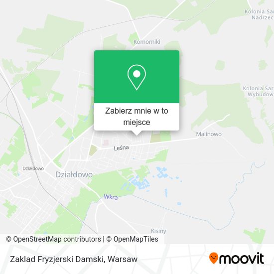 Mapa Zaklad Fryzjerski Damski