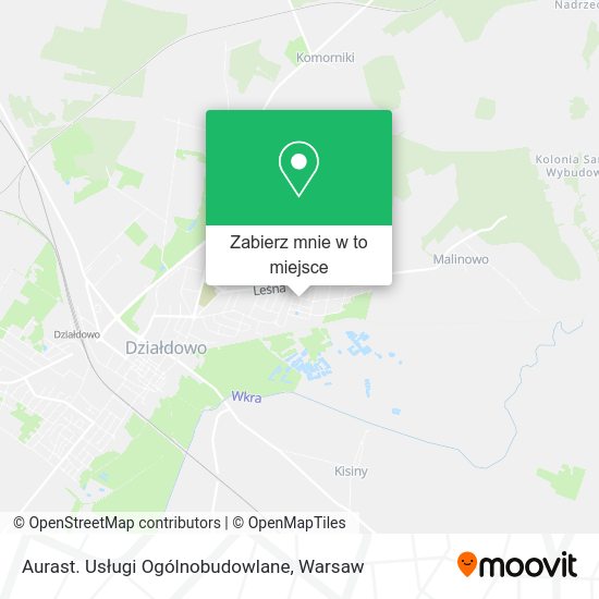 Mapa Aurast. Usługi Ogólnobudowlane