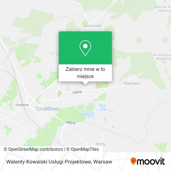 Mapa Walenty Kowalski Usługi Projektowe